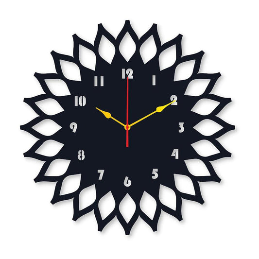 Sun Round Analogue Wall Clock